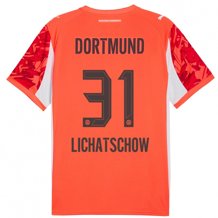 Danxen Pánské Deniese Lichatschow #31 Červená Oranžová Brankář Dresy 2025/26 Dres
