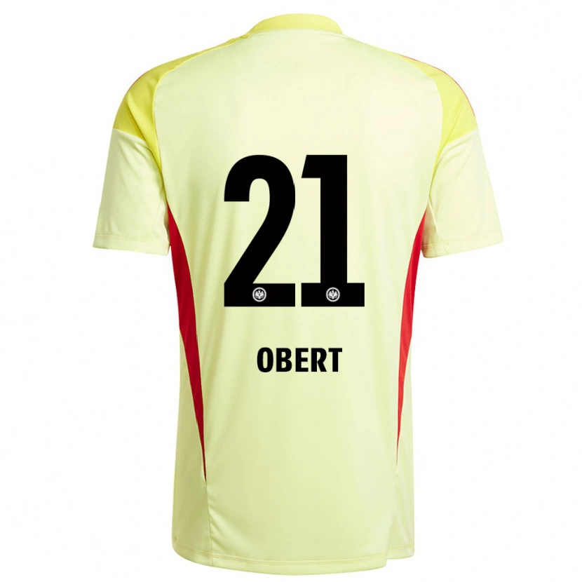 Danxen Pánské Yuriy Obert #21 Světle Žlutá Černá Brankář Dresy 2025/26 Dres