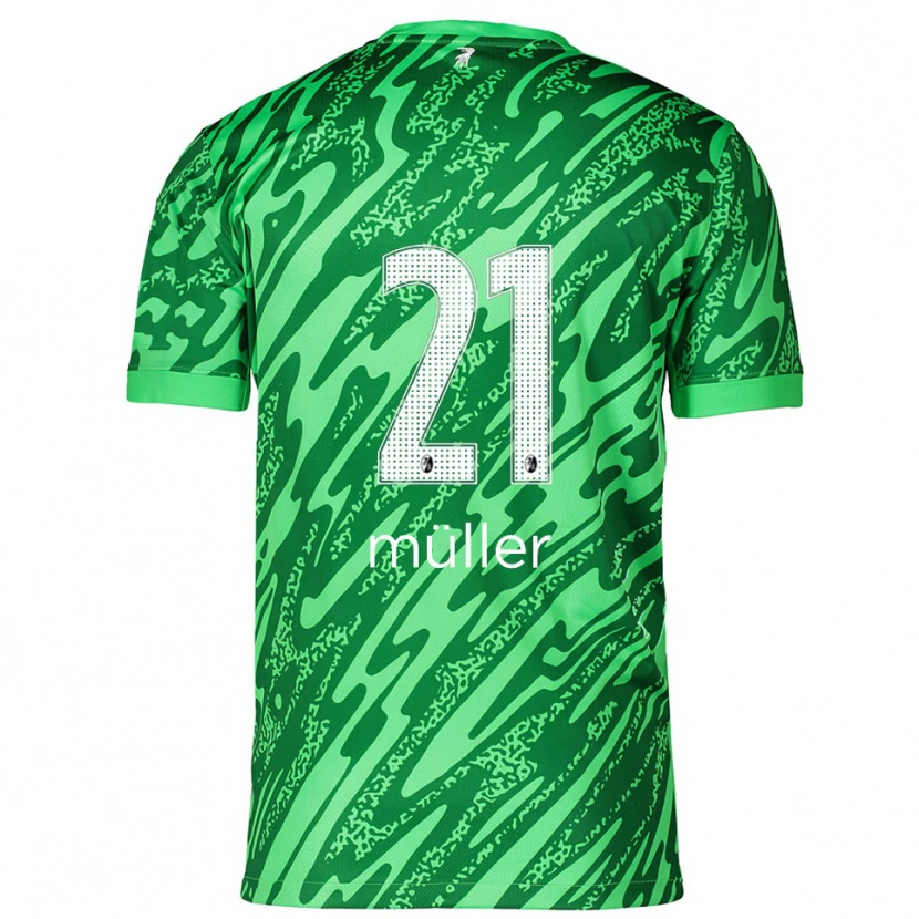 Danxen Pánské Florian Müller #21 Zelená Bílá Brankář Dresy 2025/26 Dres