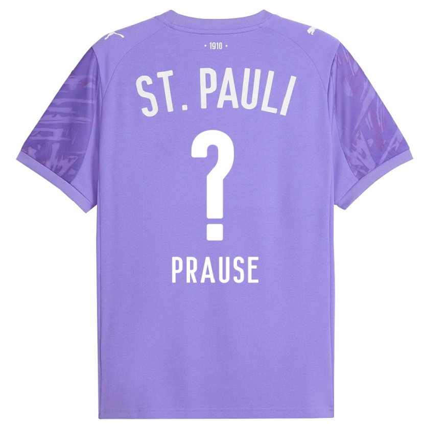 Danxen Pánské Sebastian Prause #0 Střední Fialová Černá Brankář Dresy 2025/26 Dres