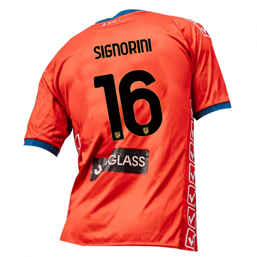 Danxen Pánské Alessandro Signorini #16 Červená Oranžová Brankář Dresy 2025/26 Dres