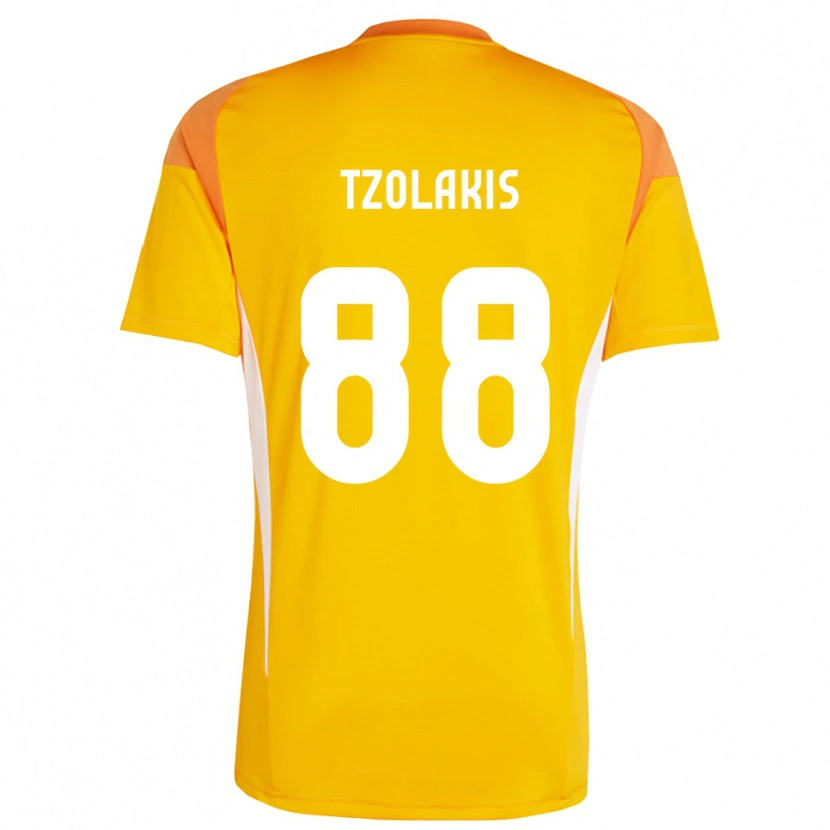 Danxen Pánské Konstantinos Tzolakis #88 Oranžová Bílá Brankář Dresy 2025/26 Dres