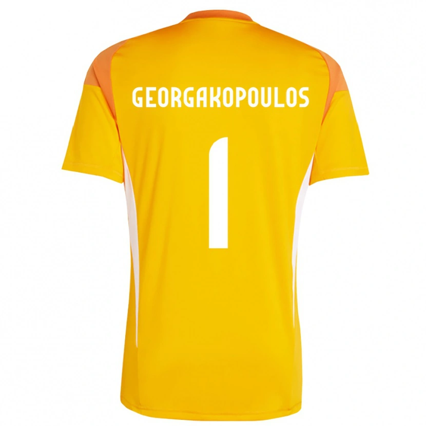 Danxen Pánské Iason Georgakopoulos #1 Oranžová Bílá Brankář Dresy 2025/26 Dres