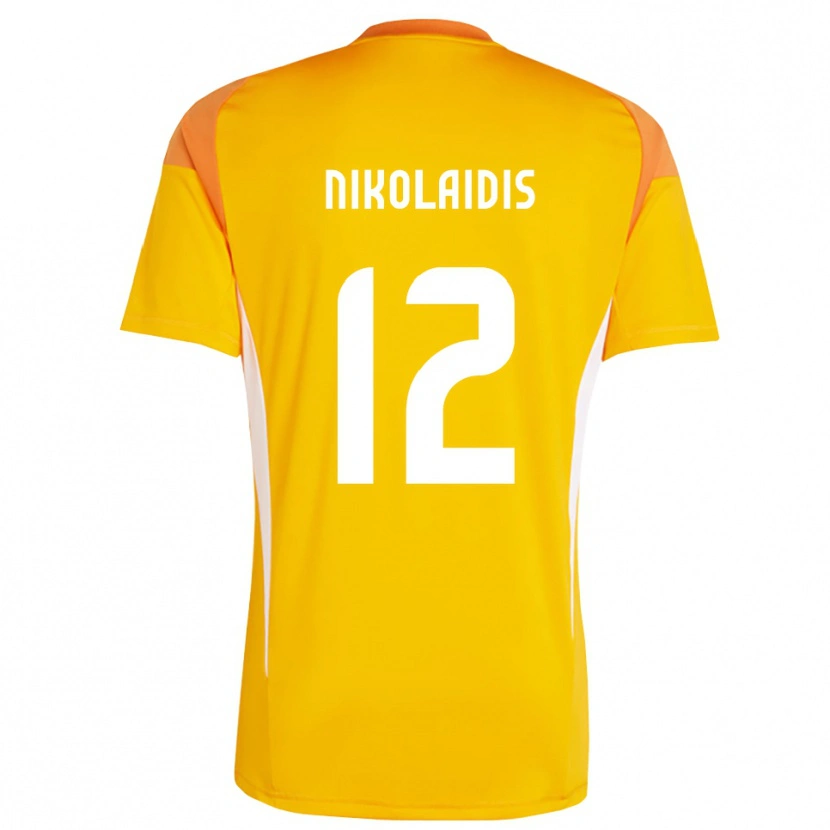 Danxen Pánské Georgios Nikolaidis #12 Oranžová Bílá Brankář Dresy 2025/26 Dres