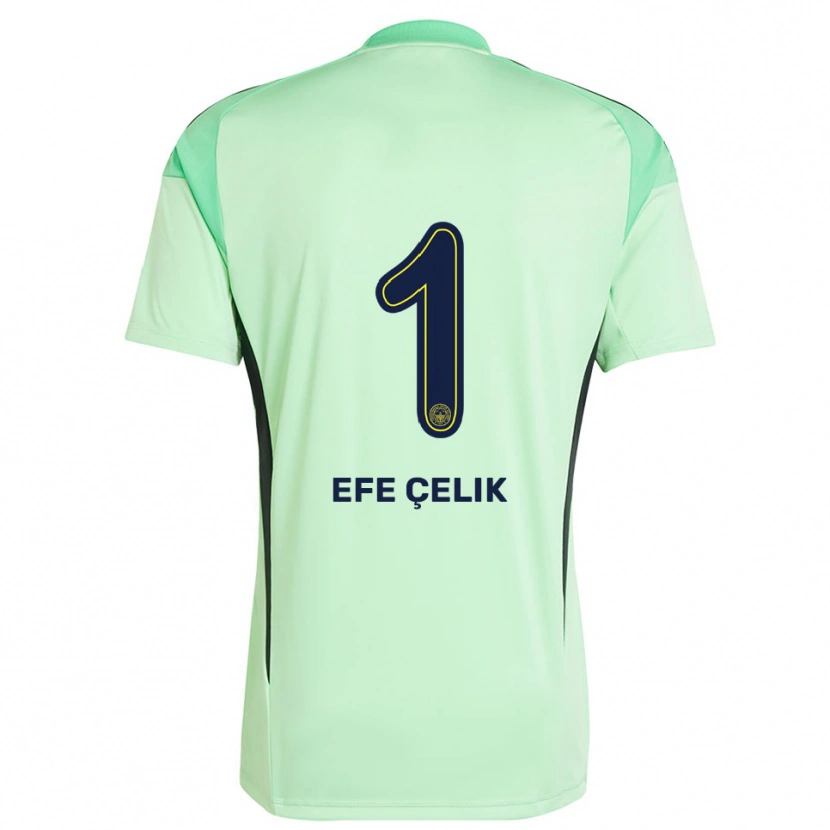 Danxen Pánské Mehmet Efe Çelik #1 Světle Zelená Černá Brankář Dresy 2025/26 Dres