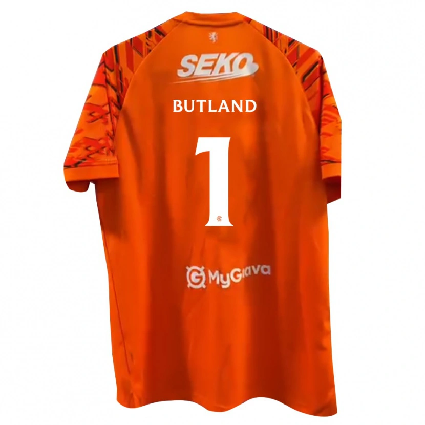 Danxen Pánské Jack Butland #1 Bílá Oranžová Brankář Dresy 2025/26 Dres