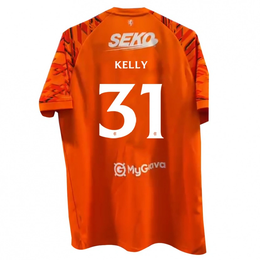 Danxen Pánské Liam Kelly #31 Bílá Oranžová Brankář Dresy 2025/26 Dres