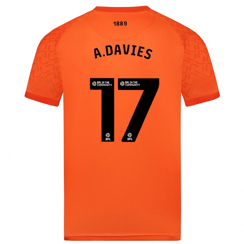 Danxen Pánské Adam Davies #17 Oranžočerná Brankář Dresy 2025/26 Dres
