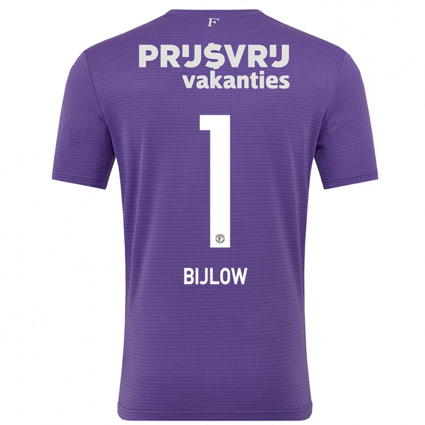 Danxen Pánské Justin Bijlow #1 Fialová Bílá Brankář Dresy 2025/26 Dres