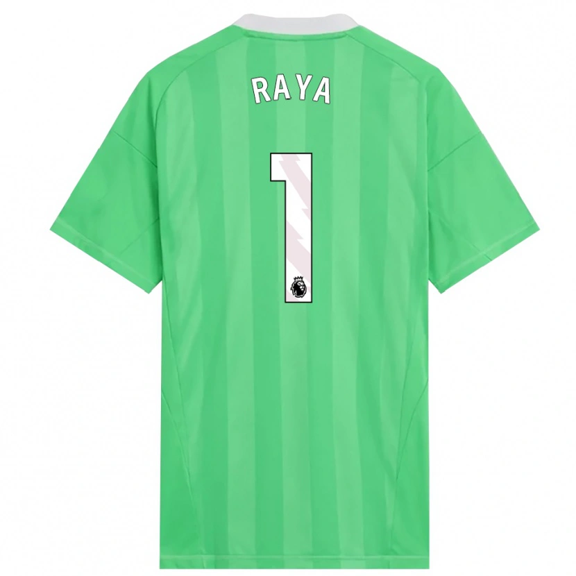 Danxen Pánské David Raya #1 Světle Zelená Bílá Brankář Dresy 2025/26 Dres