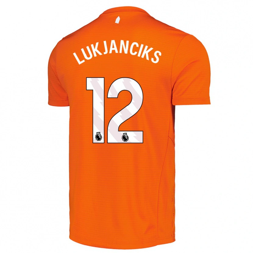 Danxen Pánské Douglass Lukjanciks #12 Oranžová Černá Brankář Dresy 2025/26 Dres