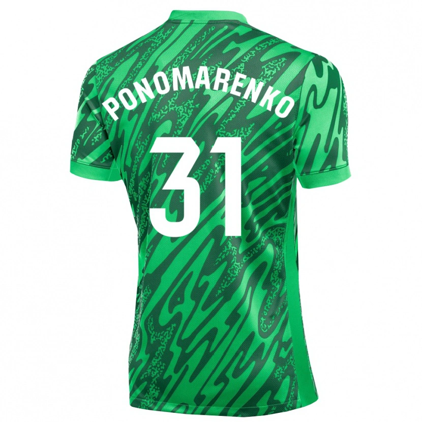 Danxen Pánské Borys Ponomarenko #31 Tmavě Zelená Bílá Brankář Dresy 2025/26 Dres