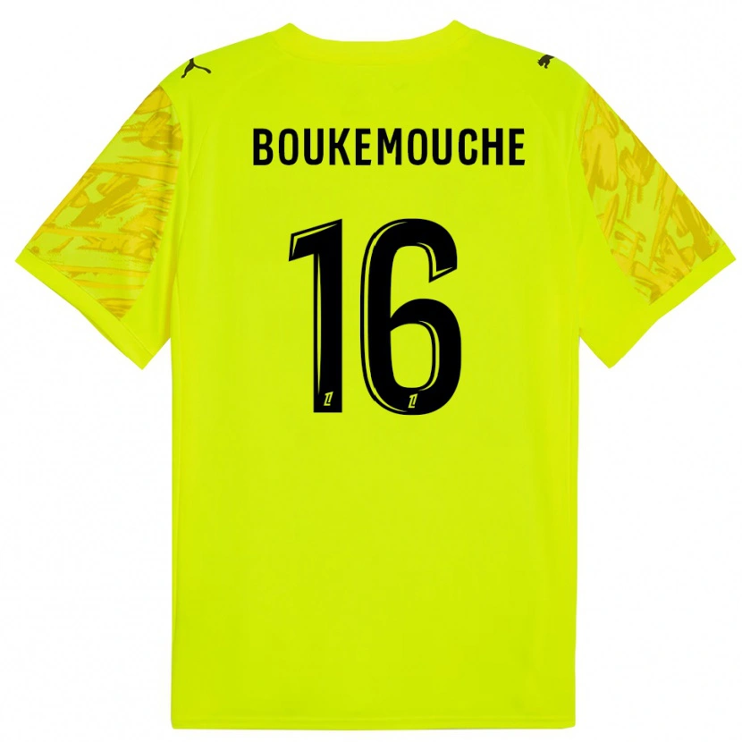 Danxen Pánské Amine Boukemouche #16 Fluorescenční Zelená Černá Brankář Dresy 2025/26 Dres