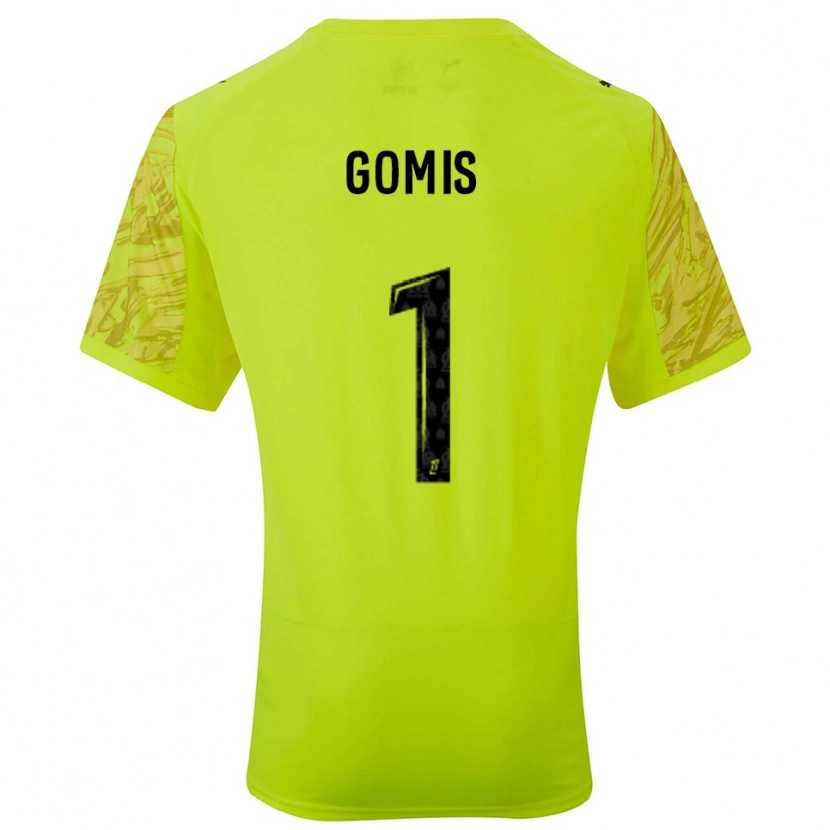 Danxen Pánské Ibrahim Gomis #1 Fluorescenční Zelená Černá Brankář Dresy 2025/26 Dres