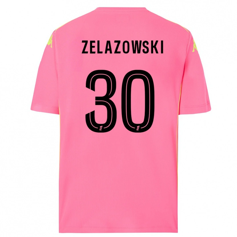 Danxen Pánské Bartosz Zelazowski #30 Hot Pink Černá Brankář Dresy 2025/26 Dres