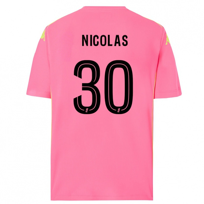 Danxen Pánské Lina-Lou Nicolas #30 Hot Pink Černá Brankář Dresy 2025/26 Dres
