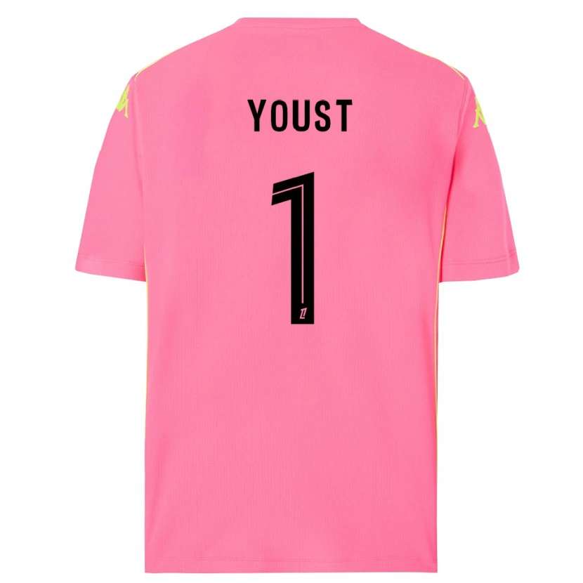 Danxen Pánské Matys Youst #1 Hot Pink Černá Brankář Dresy 2025/26 Dres