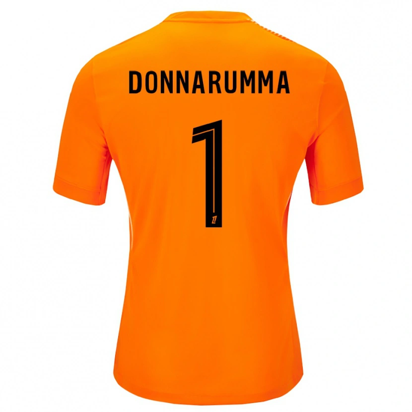 Danxen Pánské Gianluigi Donnarumma #1 Oranžová Černá Brankář Dresy 2025/26 Dres