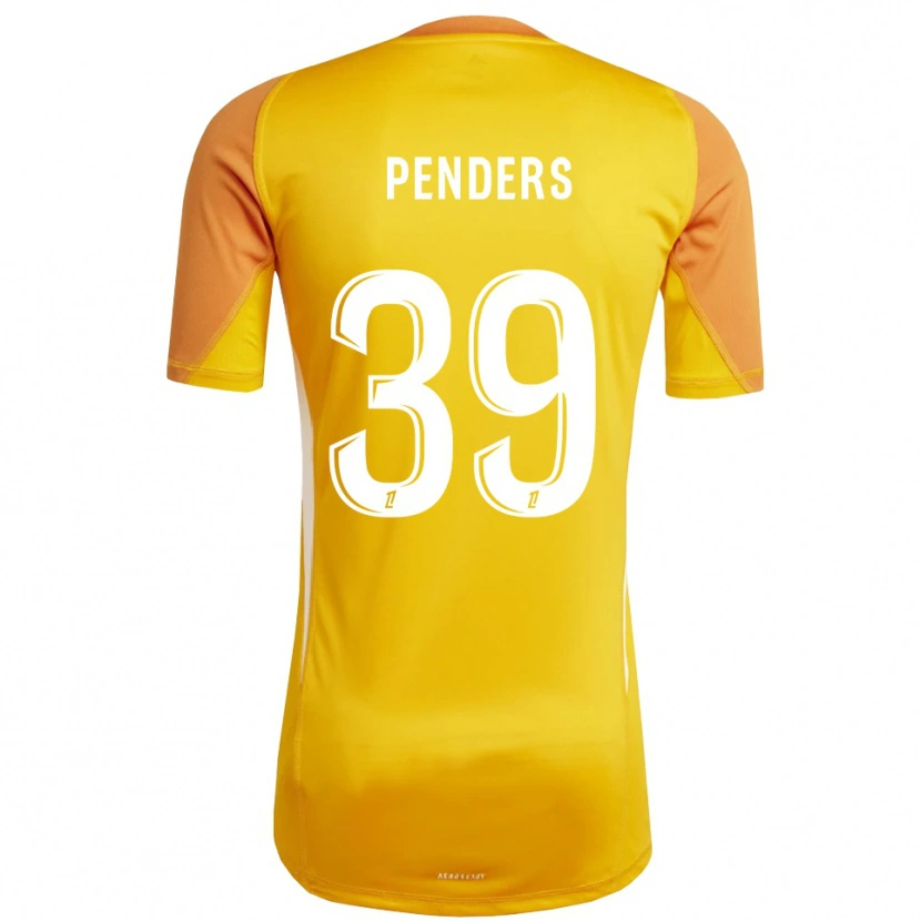 Danxen Pánské Mike Penders #39 Oranžová Bílá Brankář Dresy 2025/26 Dres