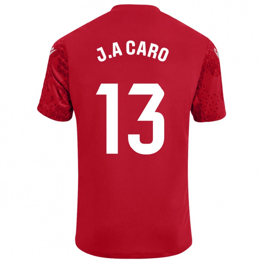 Danxen Pánské José Antonio Caro #13 Červená Bílá Brankář Dresy 2025/26 Dres