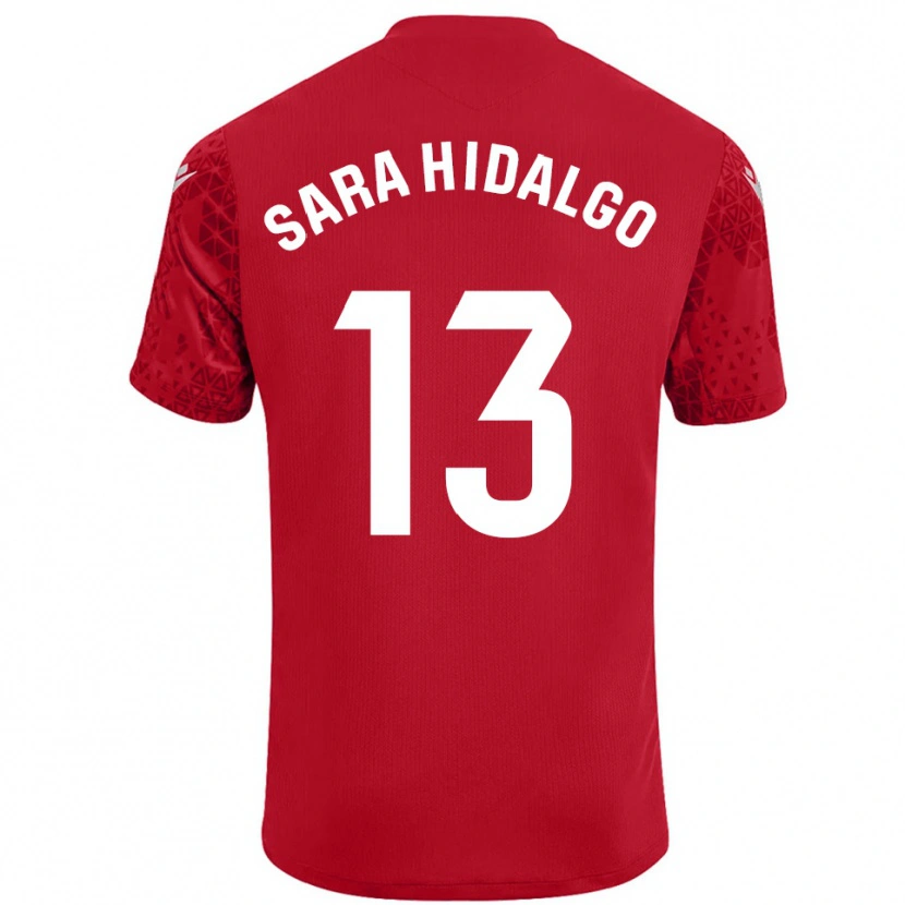 Danxen Pánské Sara Hidalgo Merino #13 Červená Bílá Brankář Dresy 2025/26 Dres