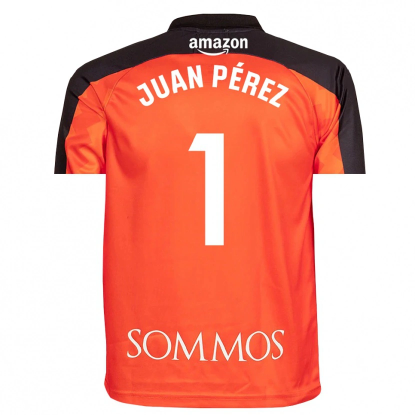 Danxen Pánské Juan Pérez #1 Oranžová Černá Brankář Dresy 2025/26 Dres