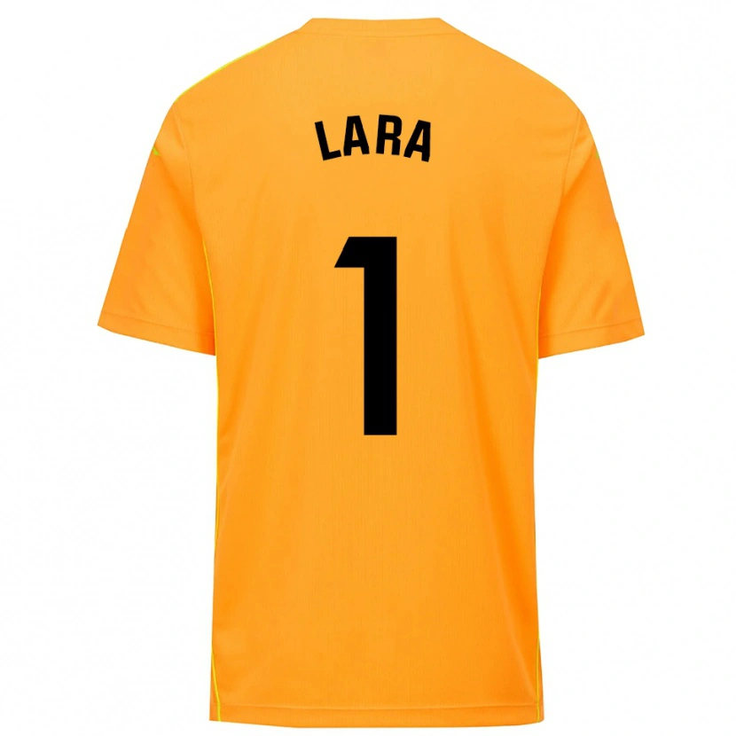 Danxen Pánské Lara Lara De Las Heras Coello #1 Oranžová Černá Brankář Dresy 2025/26 Dres