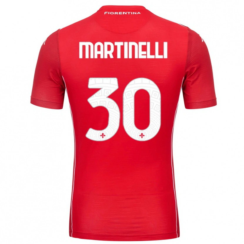 Danxen Pánské Tommaso Martinelli #30 Červená Bílá Brankář Dresy 2025/26 Dres