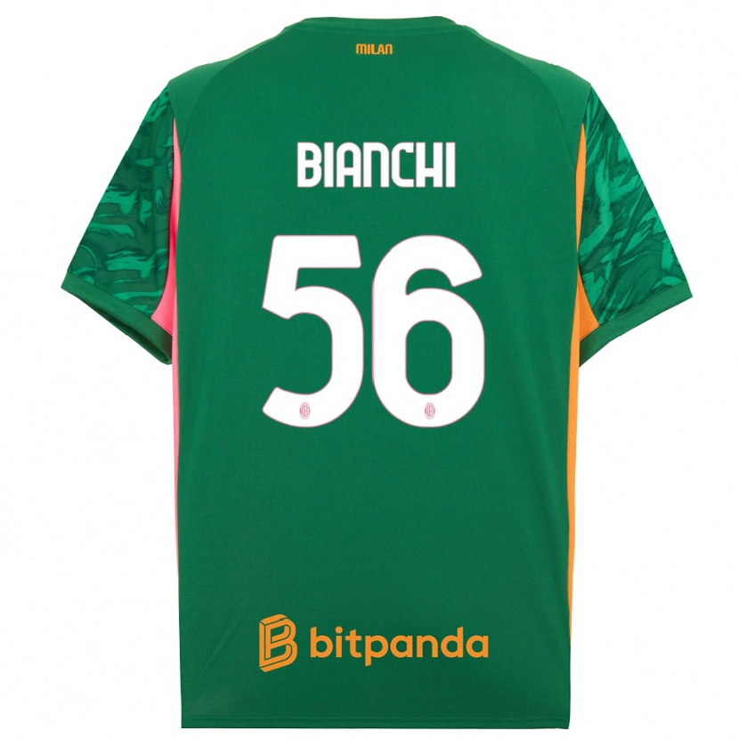 Danxen Pánské Alessandro Bianchi #56 Zelená Oranžová Růžová Brankář Dresy 2025/26 Dres