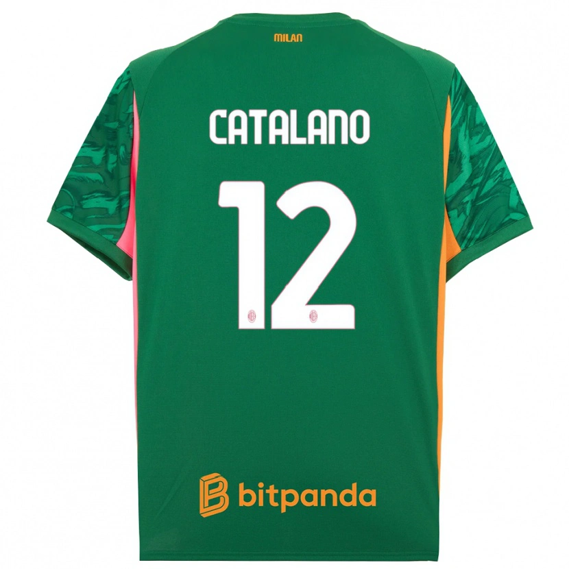 Danxen Pánské Alessio Catalano #12 Zelená Oranžová Růžová Brankář Dresy 2025/26 Dres