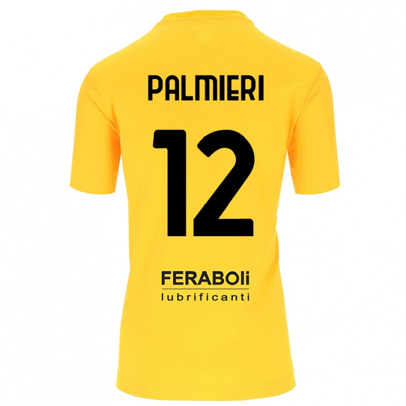 Danxen Pánské Cristian Palmieri #12 Žlutá Černá Brankář Dresy 2025/26 Dres
