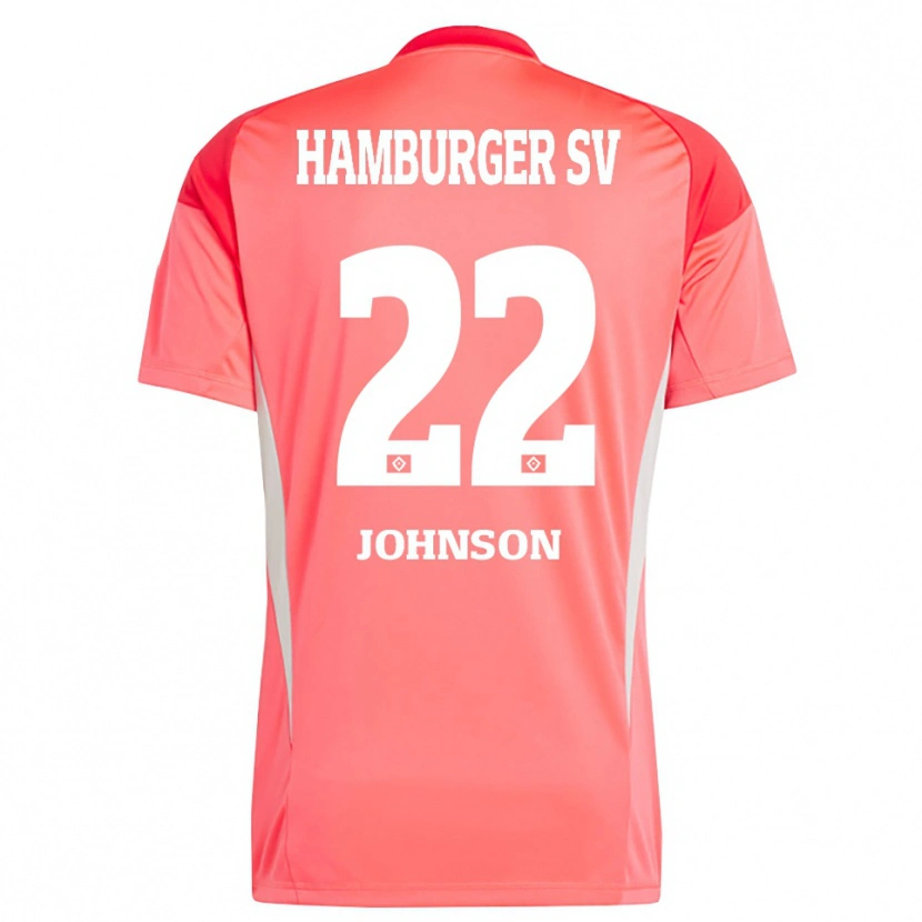 Danxen Pánské Emmanuel Johnson #22 Červená Oranžová Brankář Dresy 2025/26 Dres