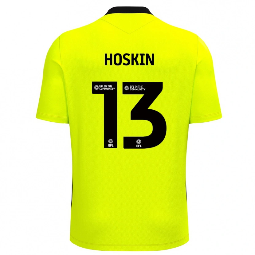 Danxen Dámské Owen Hoskin #13 Černá Žlutá Brankář Dresy 2025/26 Dres