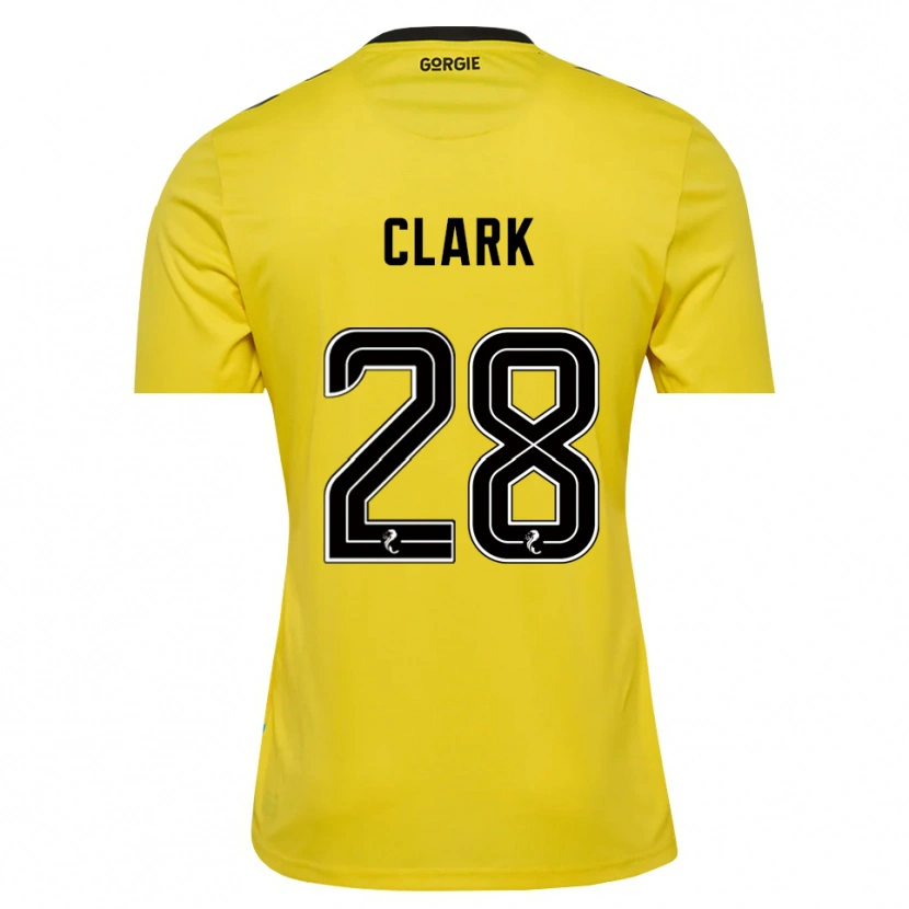 Danxen Dámské Zander Clark #28 Červená Žlutá Černá Brankář Dresy 2025/26 Dres