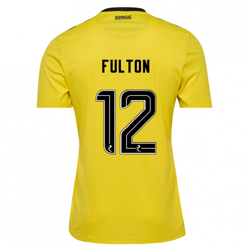 Danxen Dámské Ryan Fulton #12 Červená Žlutá Černá Brankář Dresy 2025/26 Dres