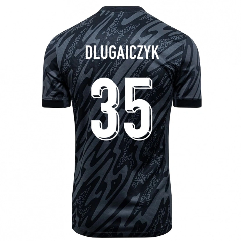 Danxen Dámské Alexander Dlugaiczyk #35 Černá Šedá Brankář Dresy 2025/26 Dres