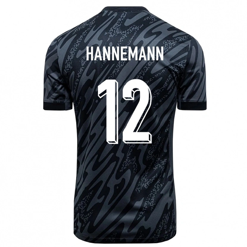 Danxen Dámské Sören Hannemann #12 Černá Šedá Brankář Dresy 2025/26 Dres