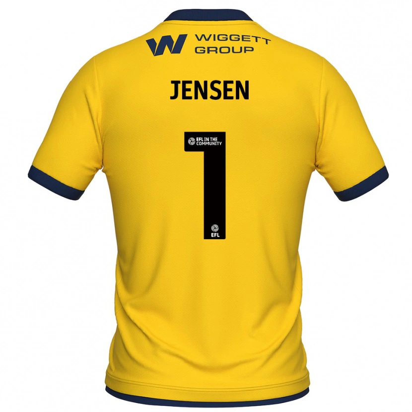 Danxen Dámské Lukas Jensen #1 Žlutá Černá Brankář Dresy 2025/26 Dres