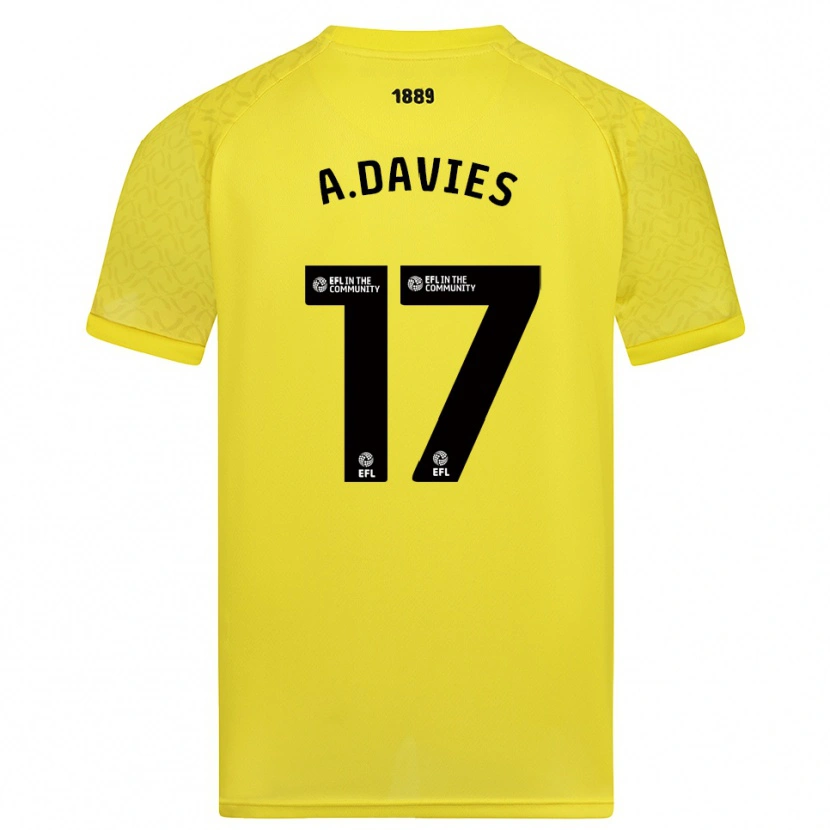 Danxen Dámské Adam Davies #17 Žlutočerná Brankář Dresy 2025/26 Dres