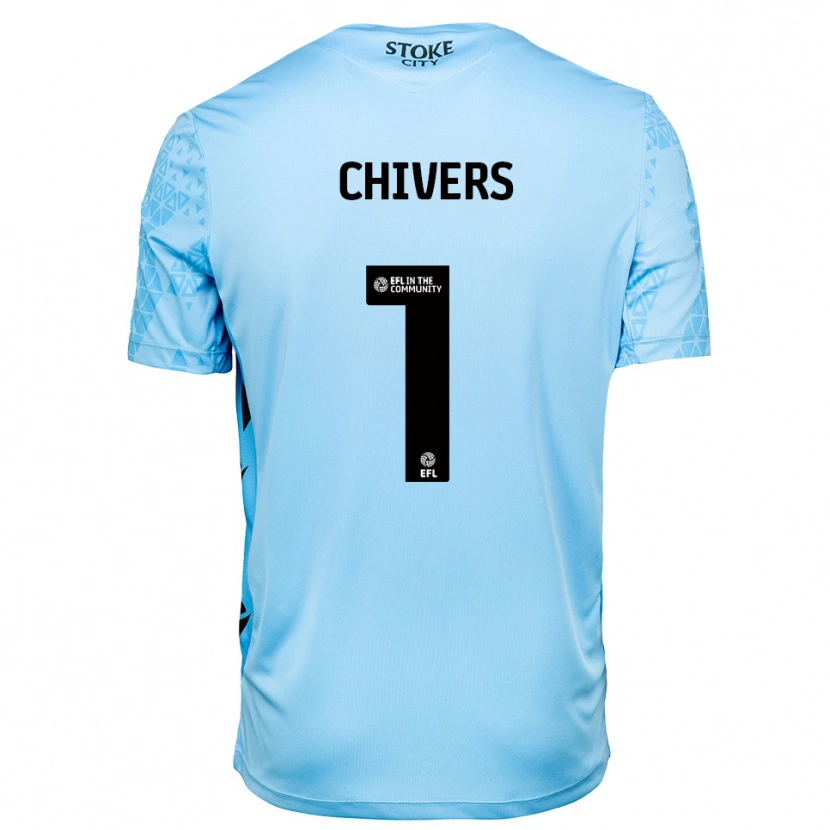 Danxen Dámské Ben Chivers #1 Nebesky Modrá Černá Brankář Dresy 2025/26 Dres