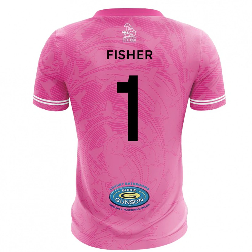 Danxen Dámské Tobias Fisher #1 Růžovobílá Brankář Dresy 2025/26 Dres