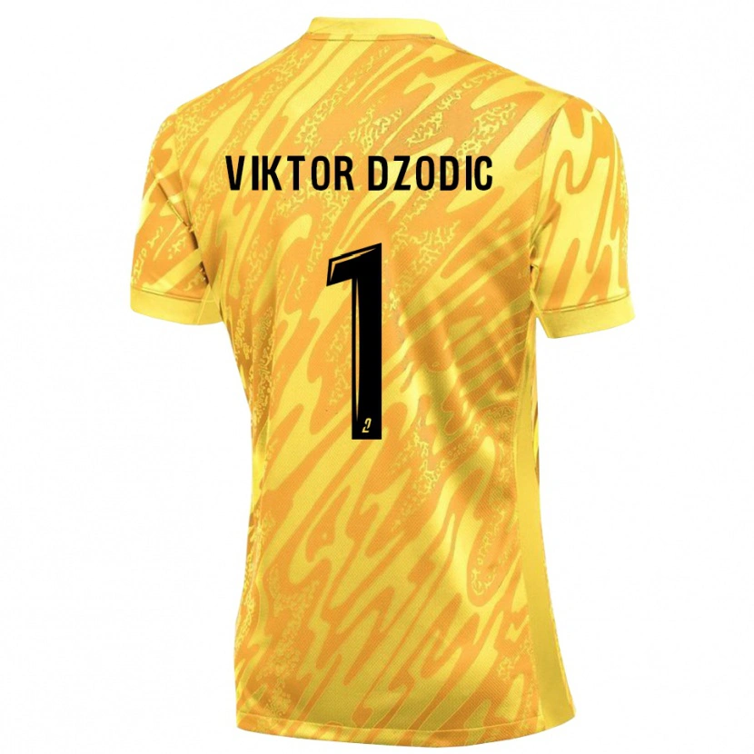 Danxen Dámské Viktor Dzodic #1 Oranžovo Žlutá Brankář Dresy 2025/26 Dres