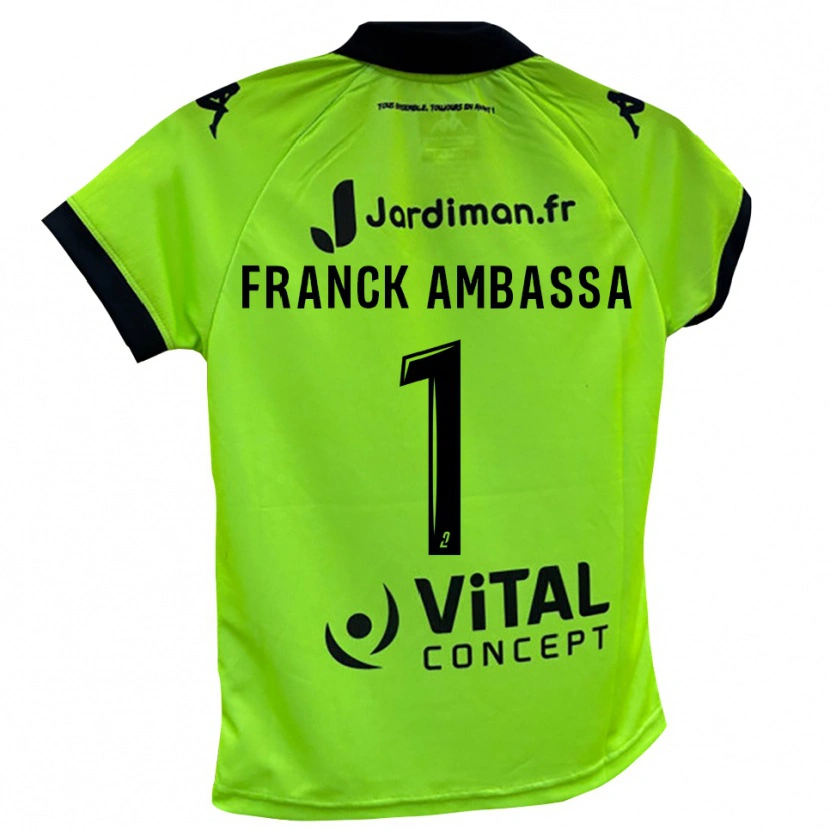 Danxen Dámské Gaspard Franck Ambassa #1 Neonově Zelená Brankář Dresy 2025/26 Dres