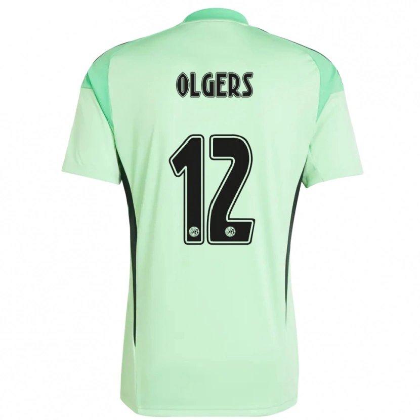 Danxen Dámské Guus Olgers #12 Světle Zelená Černá Brankář Dresy 2025/26 Dres