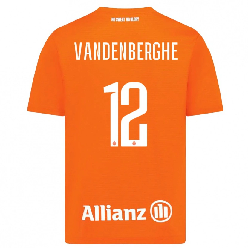 Danxen Dámské Xander Vandenberghe #12 Oranžová Bílá Brankář Dresy 2025/26 Dres