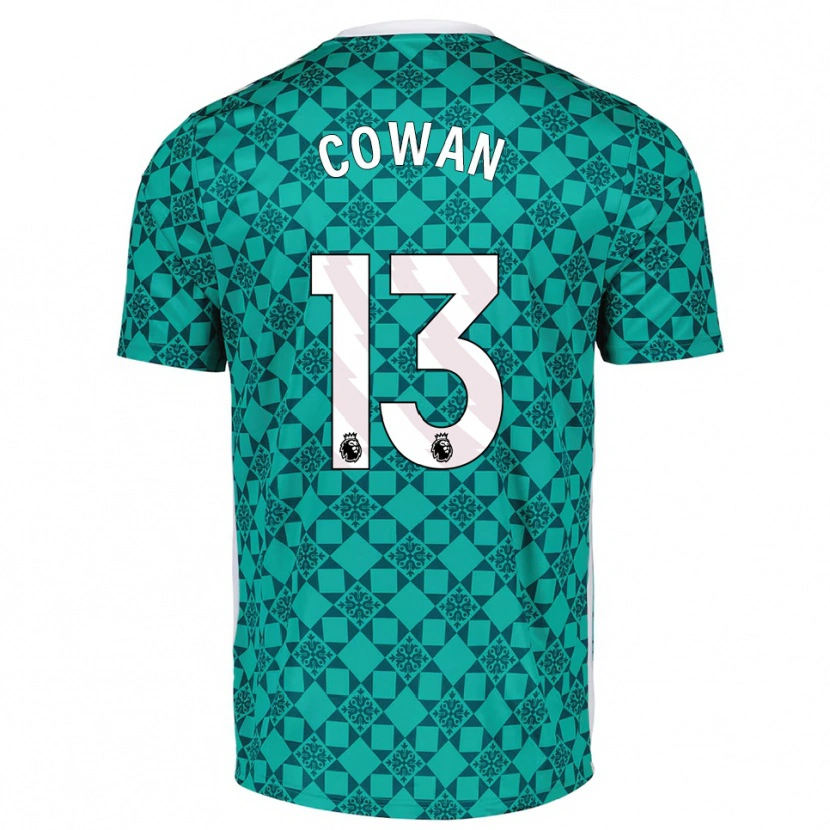 Danxen Dámské Joe Cowan #13 Zelená Bílá Brankář Dresy 2025/26 Dres