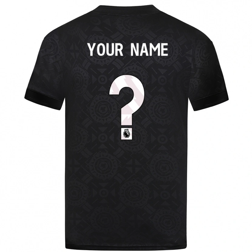 Danxen Dámské Wolverhampton Wanderers Černá Bílá Brankář Dresy 2025/26 Dres