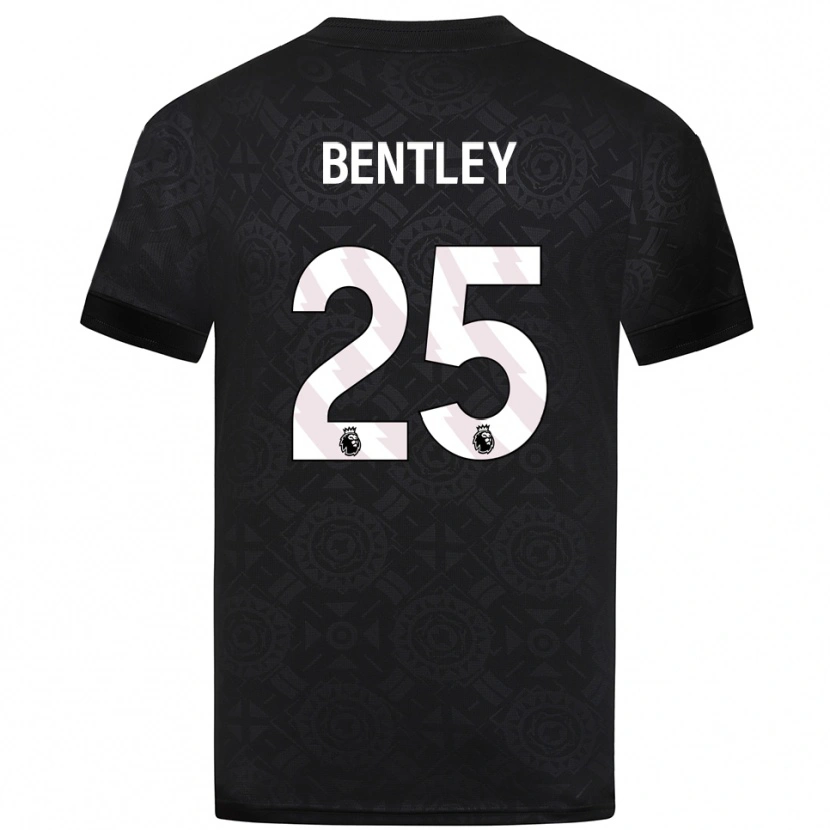 Danxen Dámské Daniel Bentley #25 Černá Bílá Brankář Dresy 2025/26 Dres