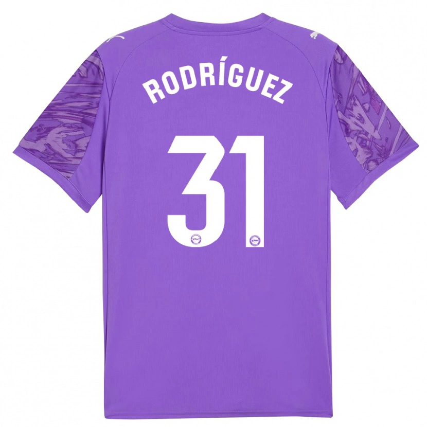 Danxen Dámské Adrián Rodríguez #31 Fialová Bílá Brankář Dresy 2025/26 Dres