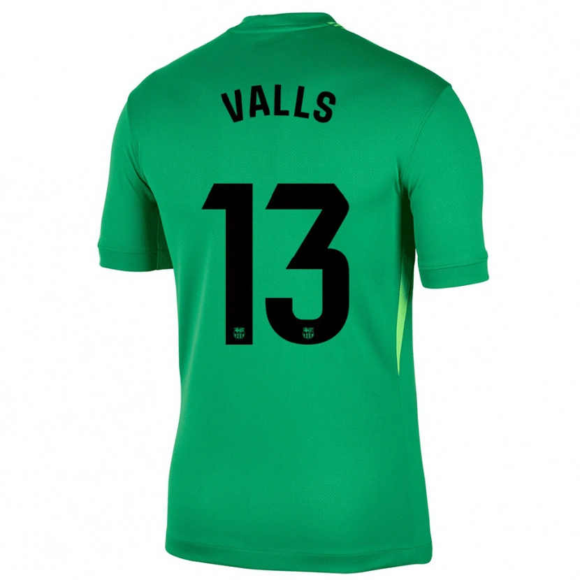 Danxen Dámské Gerard Valls #13 Zelená Černá Brankář Dresy 2025/26 Dres